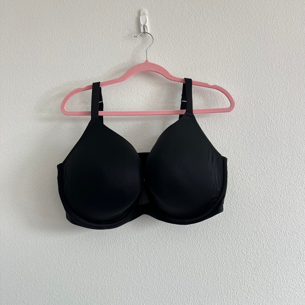 NWT CACIQUE The Cool Collection Black Underwire Full-Coverage Bra 42H